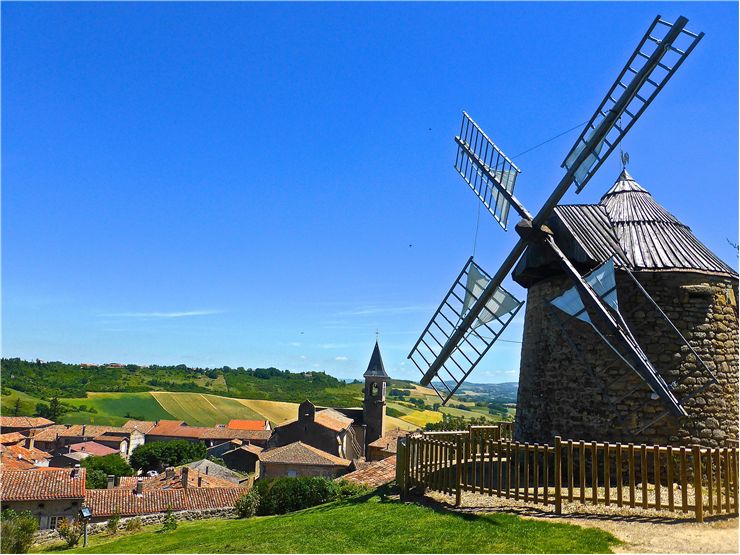 Picture Of Windmill Rural Village