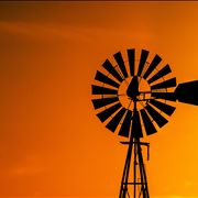 Picture Of Windmill Silhouette