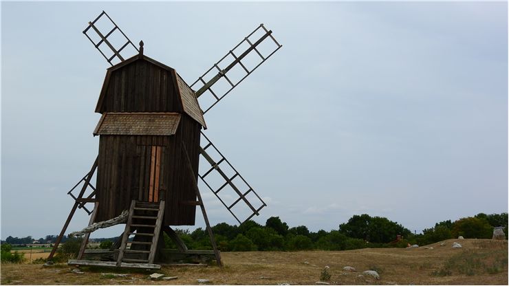 Picture Of Windmill Sweden
