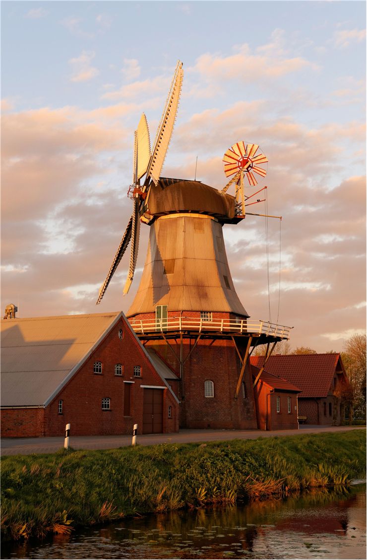 Picture Of Windmill Water Sky