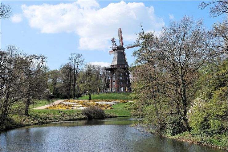 Picture Of Windmill Water Trees
